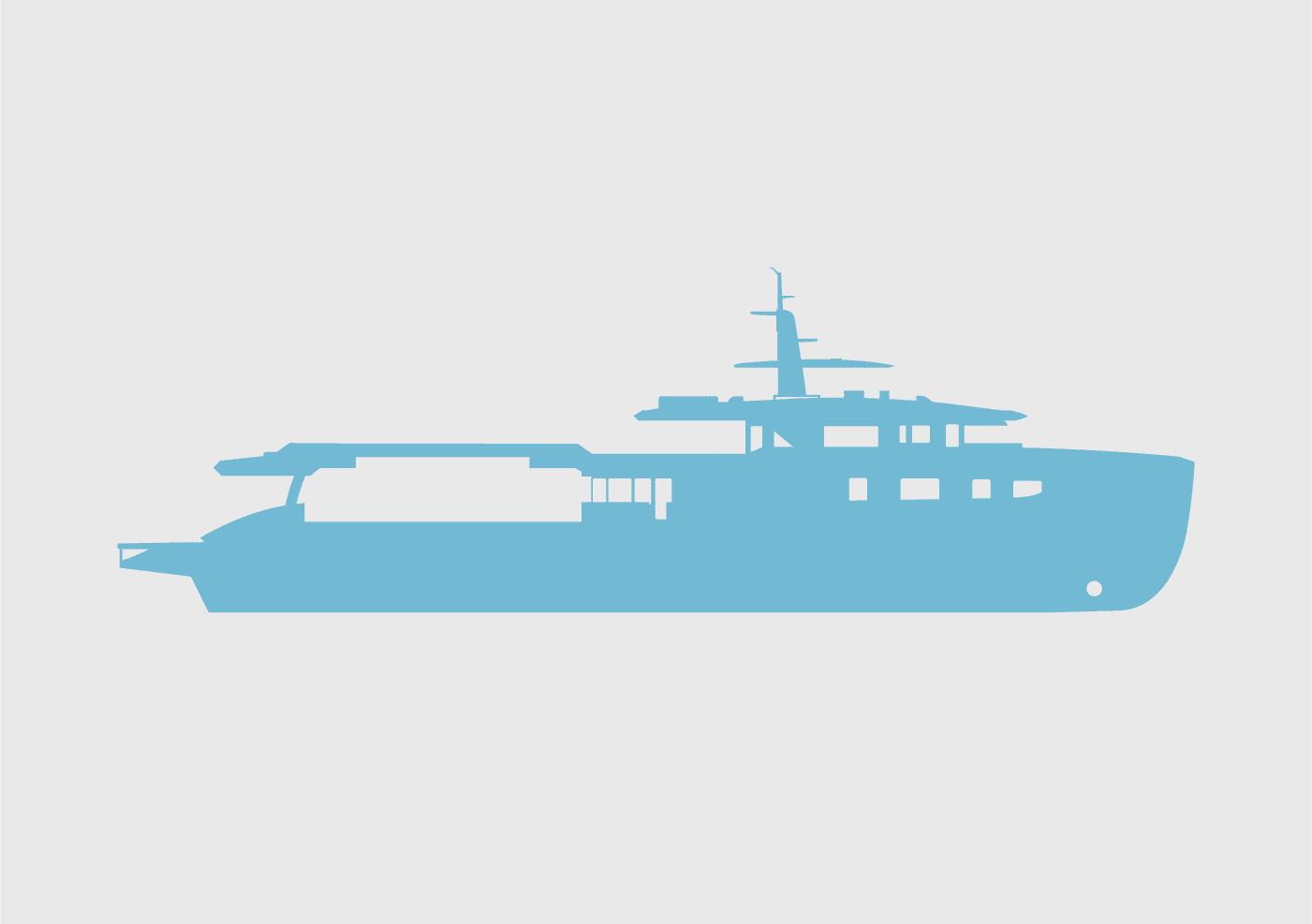 ALY531 blue superyacht silhouette